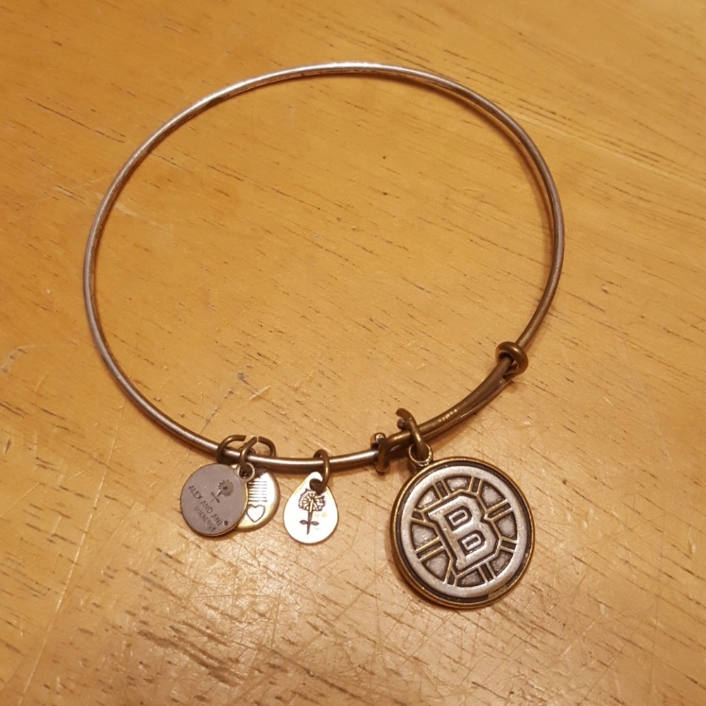 Alex and ani boston bruins bangle bracelet